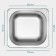 Gastrootiness 1/6 of stainless steel, 100 mm, 17.6 × 16.2 × 10 cm, thickness 0.8 mm