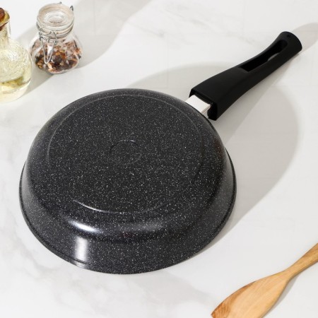 The frying pan “Elite”, D = 24 cm, removable handle, anti -stick coating, black color-2
