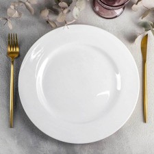 Porcelain dining porcelain Wilmax Stella Pro, D = 28 cm, white color
