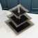 VAZ for fruits "Etruscan", 3 tiers, black and gold