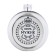 Flaw for alcohol "100% man", stainless steel, round, gift, 150 ml