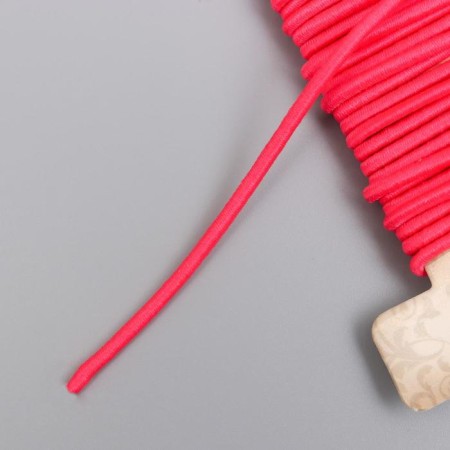Braid decorative gum "scarlet round" winding 4 m width 0.2 cm-2