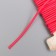 Braid decorative gum "scarlet round" winding 4 m width 0.2 cm
