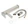 Sink mixer Zein ZS-4, high, square, cartridge 35 mm, stainvated. Steel, satin