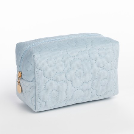 Cosmetic bag with lightning, blue color
