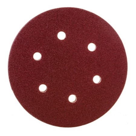 Circle of abrasive grinding bison 35566-150-100, perforated, P100, 150 mm, 5 pcs.