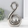 Souvenir Ceramics "Abstraction. Swan" silver 14.5x5x25 cm