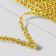 Decorative braid, 6 mm, 10 ± 1 m, gold color