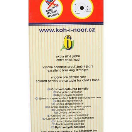 Thickened pencils Jumbo Natur 2171/06n, 6 colors-3