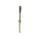 Hook furniture tundra TKO003, one -rod, bronze