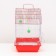 Poultry cell is equipped BD-2/4F, 34 x 27 x 44 cm, red