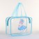 Cosmetic bag with lightning, blue color