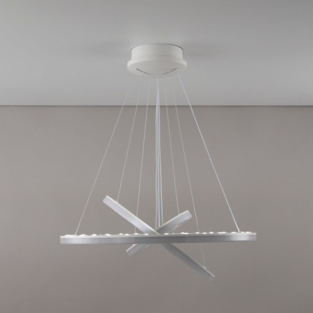Suspended lamp Citilux "Electron" CL710A104S, 65x65x40 cm, 1x104W, LED, white color-26