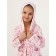Children's robe with a hood, height 116 cm