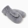 Women's mittens minku, gray color, 26 cm