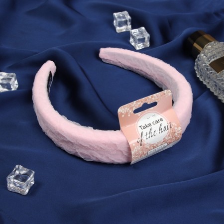 Hair cap "Jeannette" Tenderness style, 3 cm, pink-1