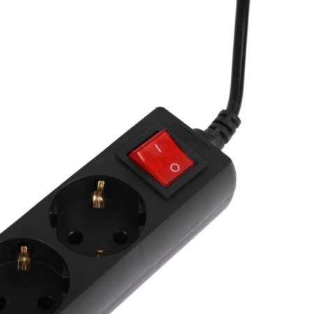 Network filter 5Bites SP6B-250 6S, 6 outlets, 5 m, 10 A, 3x0.75 mm2, s/k, with off., Black-2