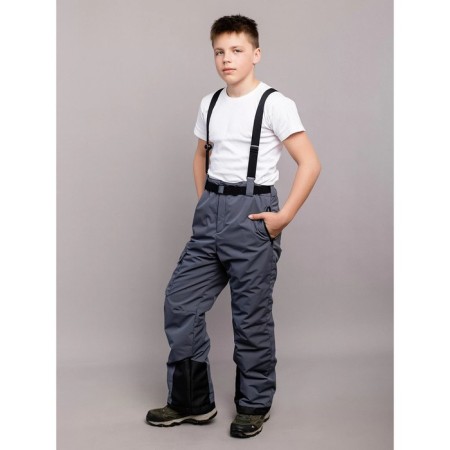 Pants for a boy, height 116 cm, graphite color