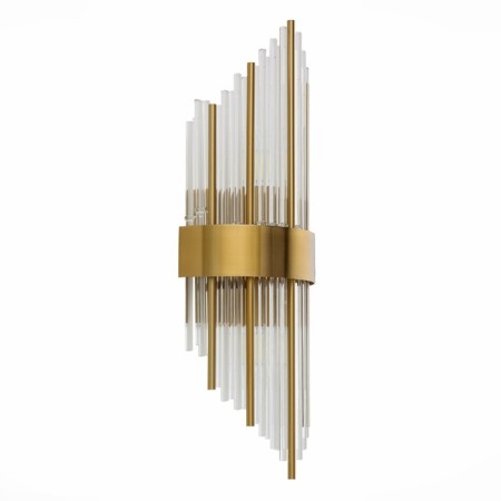 Wall lamp ST LUCE. SL1158.301.02. Nitido. 2x60 watts, E14, 20x54 cm, brass color-5