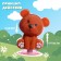 Animal figure "Jumping cubs", color mix