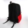 School backpack, 2 lightning departments, 3 pockets, black/red color