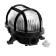 TDM lamp NBP 02-60-004, "Euro", E27, 60 W, IP54, protective grid, black