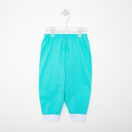Pants children, mint color, height 68 cm