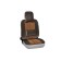 Covers of the seat fur artificial 2 items. SkyWay Arctic brown with back support