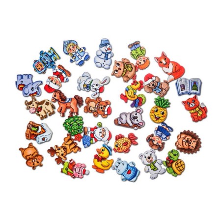 Puzzle rug "Advent calendar. Snowman"-3