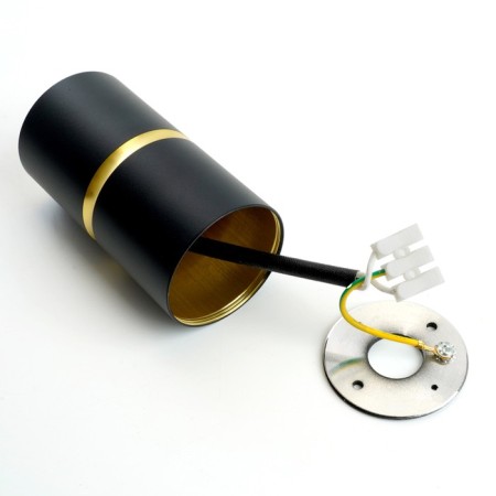 Ceiling light Feron ML186, IP20, GU10, 35 W, 55x55x100 mm, Black/gold color-4