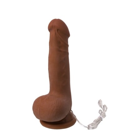 Toyfa RealStick Elite Mulatto vibrator, realistic, on suction cups, mulatto, 13 cm-13