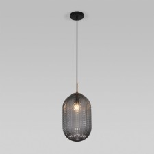 Светильник подвесной Eurosvet Gem 50261/1, E27, 1х60Вт, 200х200 мм, цвет чёрный, тёмно-серый
