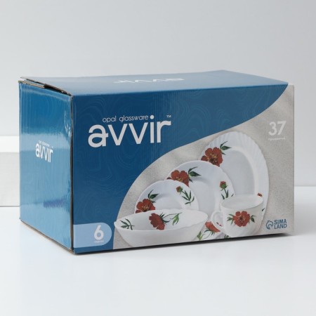 Service table "velvet rose", 37 items, glass ceramic-28
