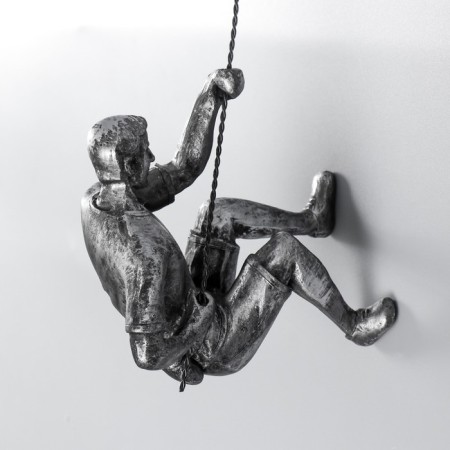 Souvenir Polystone "The Writing of the Vede" Right, Blaged silver 18x8 cm-1