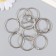 Rings for creativity for photo albums "silver" int. D = 3 cm external. D = 3.4 cm set 10 pcs