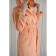 Women's bathrobe with a hood, size 54, peach, Makra