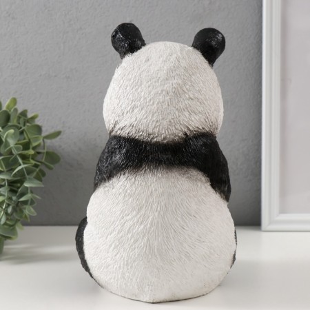 Figure "Panda Burning" height 23 cm, width16 cm, length 14.5 cm.-3