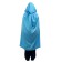Adult carnival cloak, satin, blue -length color 120cm
