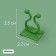 Fasteners for climbing plants, d = 15 mm, color mix, Greengo