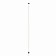 Ceiling light Mantra Vertical, LED, 2160LM, 3000K, 2000 mm, black color black