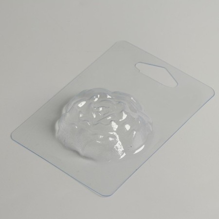 Plastic form for soap "beautiful peony" 6.5 × 5.5 cm-2