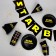 Set of paper dishes disposable Star Boy