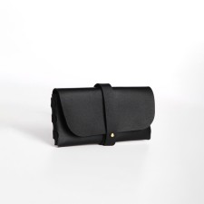 Case for glasses on the clue, black color