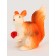 Miniature Puppet "Squirrel with an apple", set 2 pcs., Size 1 pc. - 5 × 4 cm