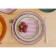 Porcelain dessert plate Wilmax Scratch, D = 17.5 cm, lilac color