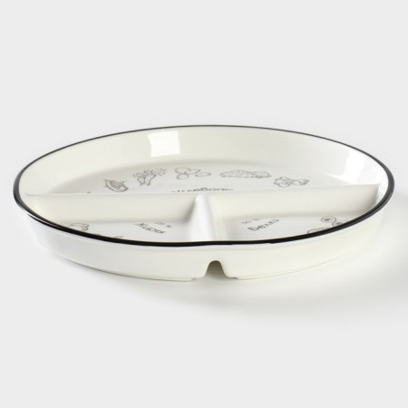 Porcelain plate for proper power supply, D = 23 cm-2