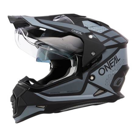 Sneakpish helmet with o’neal sierra r V24, ABS, matte, gray/black, s