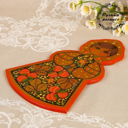 Groot board "Girl", 25 × 34 cm, Khokhloma-1