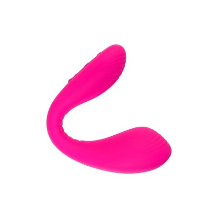 Vibrator for pairs Lovense Quake Dolce, silicone, pink color, 20 cm-1
