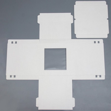 Box for the cake, with a window, white, 30 x 30 x 30 cm-2